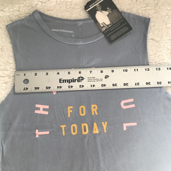 NWT good hYOUman “Thankful for Today” crop - Picture 9 of 11